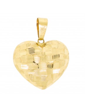 Pingente coração oco quadradinho - 0022593 Pingente coração oco quadradinho - 0022593